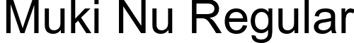 Muki Nu Regular font - MukiNu.TTF