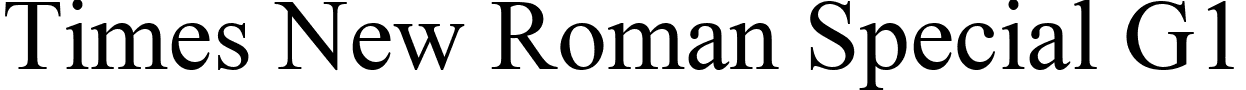 Times New Roman Special G1 font - MSGEOTR1.TTF