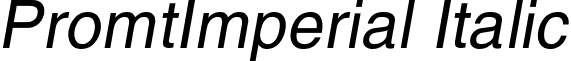 PromtImperial Italic font - PI__I.TTF