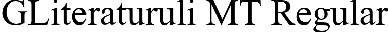 GLiteraturuli MT Regular font - LITE-MT.TTF