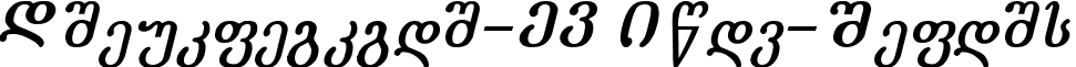 Literaturuli-TD Bold-Italic font - LITER4.TTF