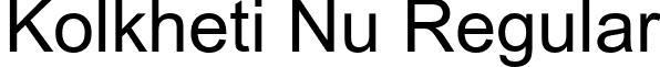 Kolkheti Nu Regular font - KolNu.TTF