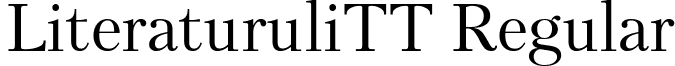 LiteraturuliTT Regular font - LTR55___.TTF