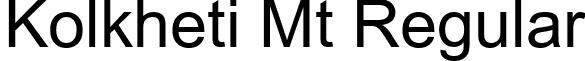 Kolkheti Mt Regular font - KolMt.TTF