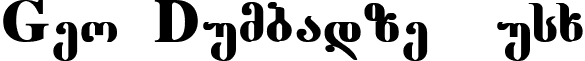 Geo Dumbadze Nusx font - G_Dumbn2.ttf