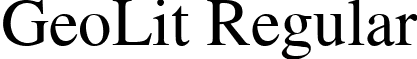 GeoLit Regular font - GEO_LIT.TTF