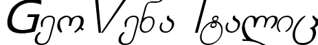 GeoVena Italic font - GEVI____.TTF