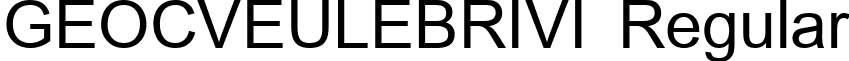 GEOCVEULEBRIVI Regular font - GS_CVEU.TTF