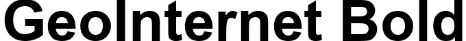 GeoInternet Bold font - GEO_IB__.TTF