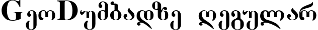 GeoDumbadze Regular font - GEDP____.TTF