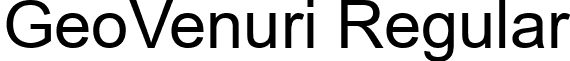 GeoVenuri Regular font - GEO_V___.TTF