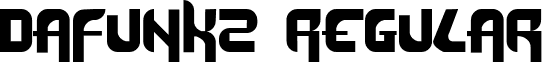 Dafunk2 Regular font - DAFUNK.TTF