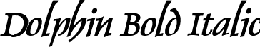 Dolphin Bold Italic font - Dolphin Bold Italic.ttf