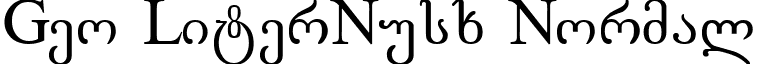 Geo LiterNusx Normal font - G_Litrnn.ttf