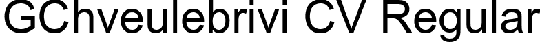 GChveulebrivi CV Regular font - CHVE-CV.TTF