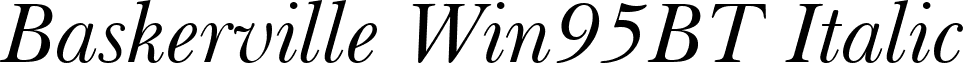 Baskerville Win95BT Italic font - BASKERI.TTF