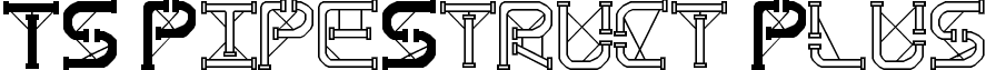 TS PipeStruct Plus font - ts_pipestruct_plus.ttf