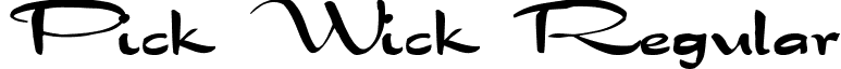 Pick Wick Regular font - ji-mooley.ttf