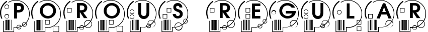 Porous Regular font - ji-neuron.ttf
