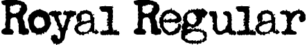 Royal Regular font - royal.ttf