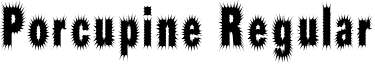 Porcupine Regular font - ji-netted.ttf