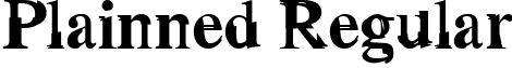 Plainned Regular font - ji-murrha.ttf