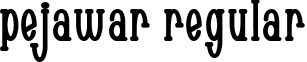 Pejawar Regular font - ji-modems.ttf