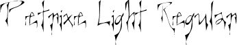 Petrixe Light Regular font - ji-mongoe.ttf