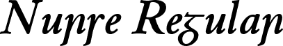 Nurse Regular font - ji-marque.ttf