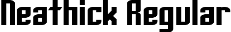 Neathick Regular font - ji-lychee.ttf