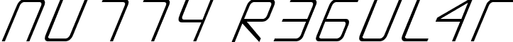 Nutty Regular font - ji-mascon.ttf