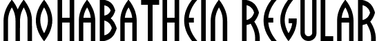 Mohabathein Regular font - ji-lipped.ttf