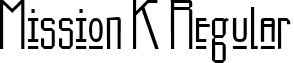 Mission K Regular font - ji-limpas.ttf