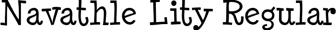 Navathle Lity Regular font - ji-lustra.ttf