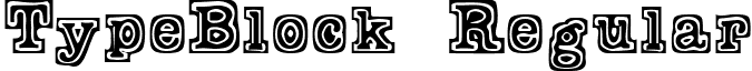 TypeBlock Regular font - TYPEB___.TTF