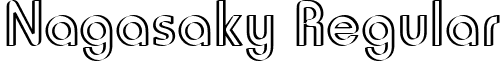 Nagasaky Regular font - ji-louped.ttf