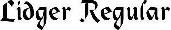 Lidger Regular font - ji-ischia.ttf