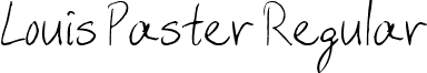 Louis Paster Regular font - ji-kelims.ttf