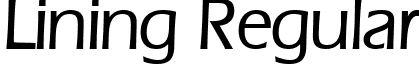 Lining Regular font - ji-jibber.ttf