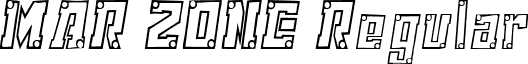 MAR ZONE Regular font - ji-lankly.ttf