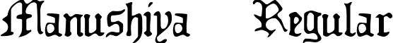 Manushiya Regular font - ji-lammed.ttf