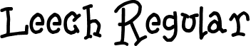 Leech Regular font - ji-inkjet.ttf