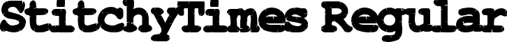 StitchyTimes Regular font - StitchyTimes.ttf