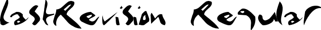 LastRevision Regular font - ji-impair.ttf