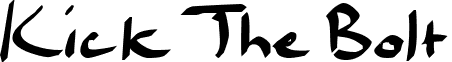 Kick The Bolt font - ji-holard.ttf