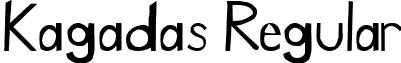 Kagadas Regular font - ji-herdic.ttf