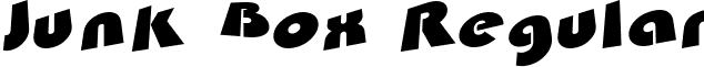 Junk Box Regular font - ji-heists.ttf