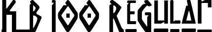 KB 100 Regular font - ji-hispid.ttf