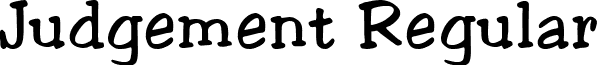 Judgement Regular font - ji-hasted.ttf