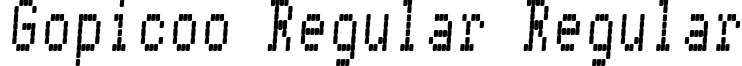 Gopicoo Regular Regular font - ji-freest.ttf